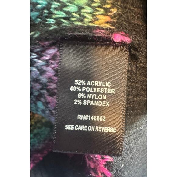 Torrid Peace Love Hope Vegan Cashmere Pullover Crew Sweater Size 1 - Picture 5 of 5